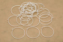 Silver Plated Earring Hoop Ear Wire Hooks - 30mm