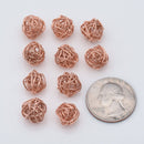 10mm  Copper Wire Ball Spacer Beads