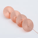 Copper Brushed Flat Spacers Heishi Disc Beads For Jewelry Makings 