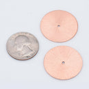 Copper Heishi Flat Disc Spacer Beads - 28mm