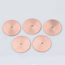 Copper Heishi Flat Disc Spacer Beads - 24mm