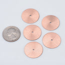 Copper Heishi Flat Disc Spacer Beads - 24mm