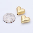 Gold Plated Heart Spacer Beads