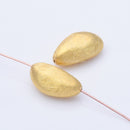 Gold Plated Nugget Spacer Beads - 23mm