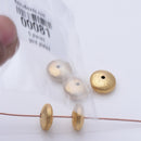 Gold Plated 12mm Saucer Spacer Beads