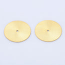 Gold Brushed Flat Spacers Heishi Disc Beads 