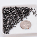 3mm Gunmetal (Black) Plated Round Ball Spacer Beads