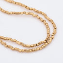 Raw Brass Faceted Diamond Cut Spacer Beads For Jewelry Makings 