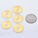Gold Plated Heishi Flat Disc Spacer Beads - 22mm