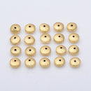 Gold Plated 6mm Bi-cone Saucer Spacer Beads