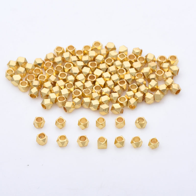 Tiny Gold Spacers, Gold Plated Wholesale Jewelry
