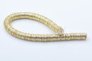 Gold Colored Flat Disc Heishi Spacer Beads - 8 Inch Strand