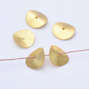 Gold Brushed  Spacers Wavy Heishi Disc Beads For Jewelry Makings
