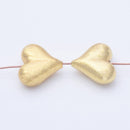 Gold Plated Heart Spacer Beads