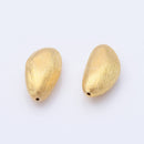 Gold Plated Nugget Spacer Beads - 23mm