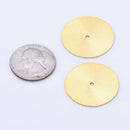Gold Plated Heishi Flat Disc Spacer Beads - 28mm