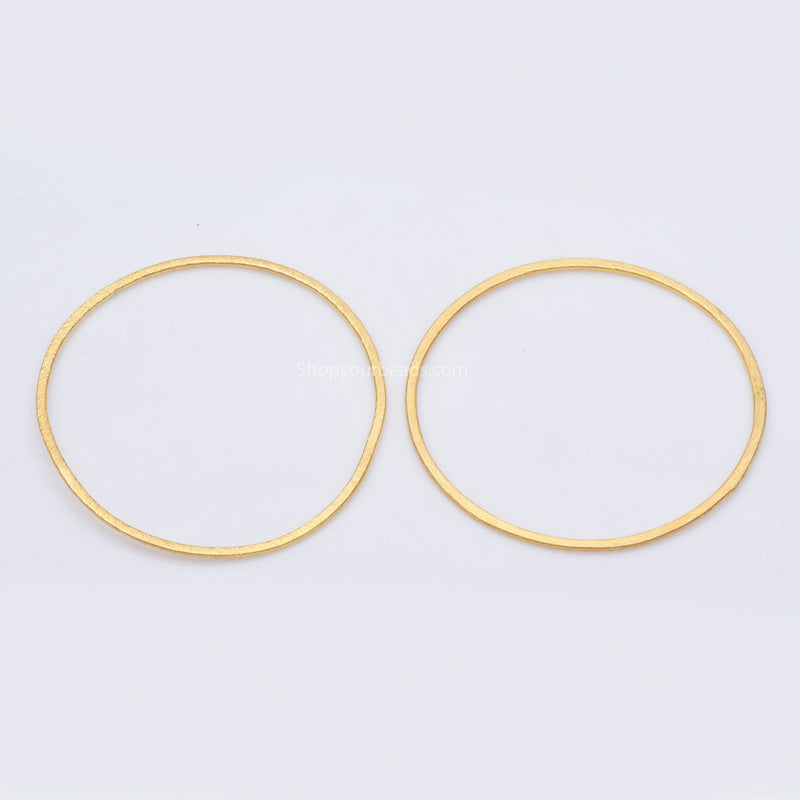 Gold Earring Connector Links Circle For Jewelry Makings 