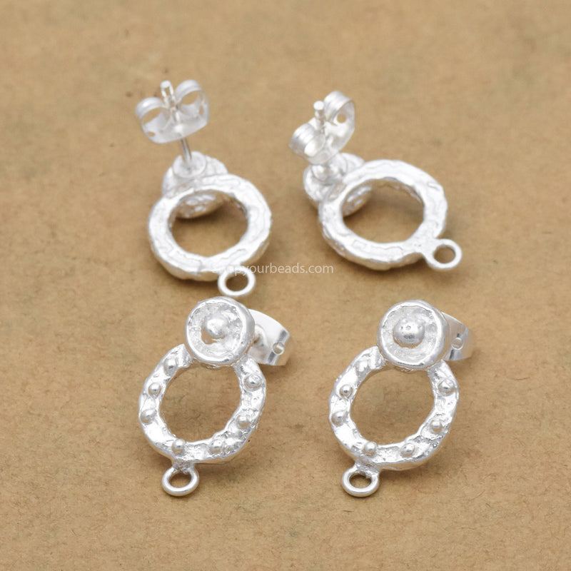 Silver Plated Bali Earring Studs