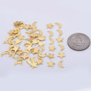 moon charms for jewelry making, star and moon charms