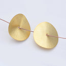 Gold Brushed  Spacers Wavy Heishi Disc Beads For Jewelry Makings