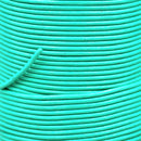 Cyan Blue Matt Finish Leather Cord Round