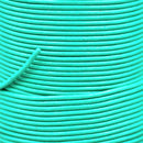Cyan Blue Matt Finish Leather Cord Round For DIY Jewelry 