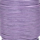 Metallic Purple Leather Cord Round For DIY Jewelry 