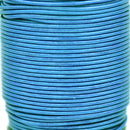 Metallic Blue Leather Cord Round For Wrap Bracelets DIY Jewelry 