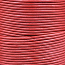 Dark Red Color Indian Leather Leather Cord  Round