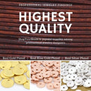 Gold Plated Rope Bali Toggle T Bar Clasps