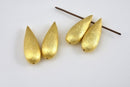 Gold Plated Tear Drop Spacer Beads - 21mm