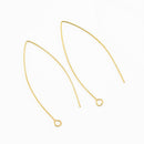 Gold Ear Wire Fish Ear Hooks For Earring Makings