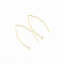 Gold Ear Wire Ear Fish Hooks For Earring Makings