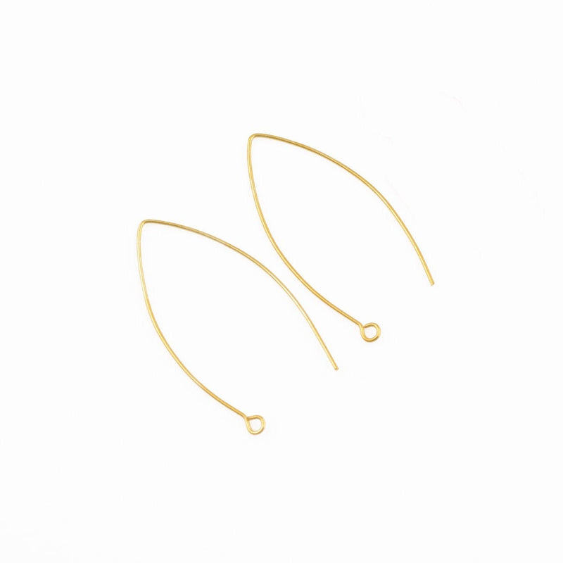 Gold Ear Wire Fish Ear Hooks For Earring Makings