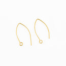 Gold Ear Wire Earring Parts For Earring Makings