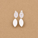 Silver Marquise Earring Components Ear Studs For Earring Makings
