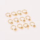 Gold Post Ear Studs Components For Earring Makings 
