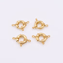 Gold Spring Round Clasp For Jewelry Making