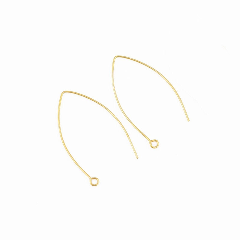 Gold French Ear Wire  Parts For Earring Makings