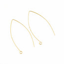 Gold Ear Wire Fish Ear Hooks For Earring Makings
