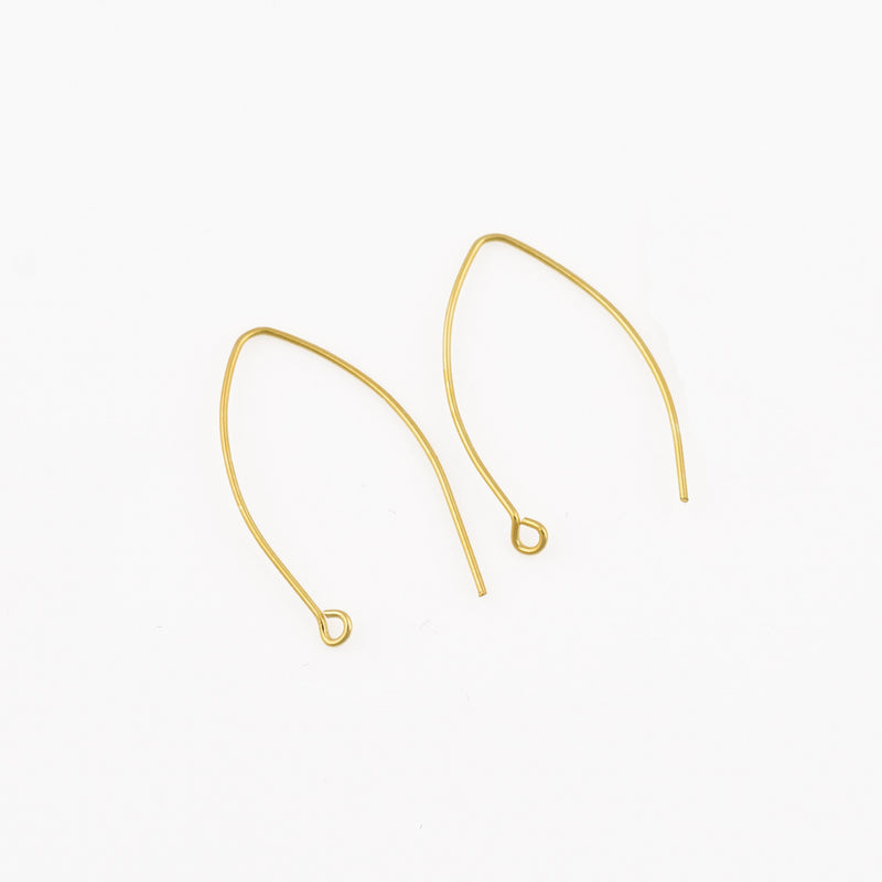 Gold Ear Wire Fish Hooks Parts For Earring Makings