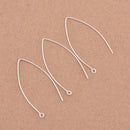Silver Ear Wire Fish Ear Hooks Parts For Earring Makings