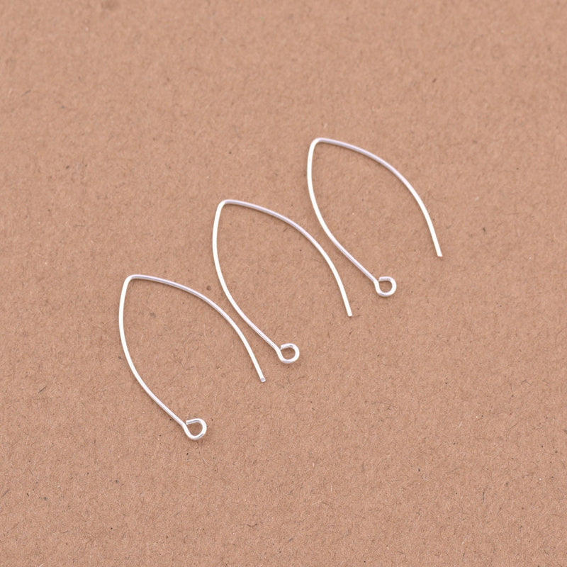 Silver Ear Wire Earring Parts For Earring Makings
