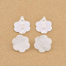 Silver Brushed Ear Studs For Earring Makings