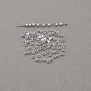 Silver Crimp Beads For Jewelry Makings 
