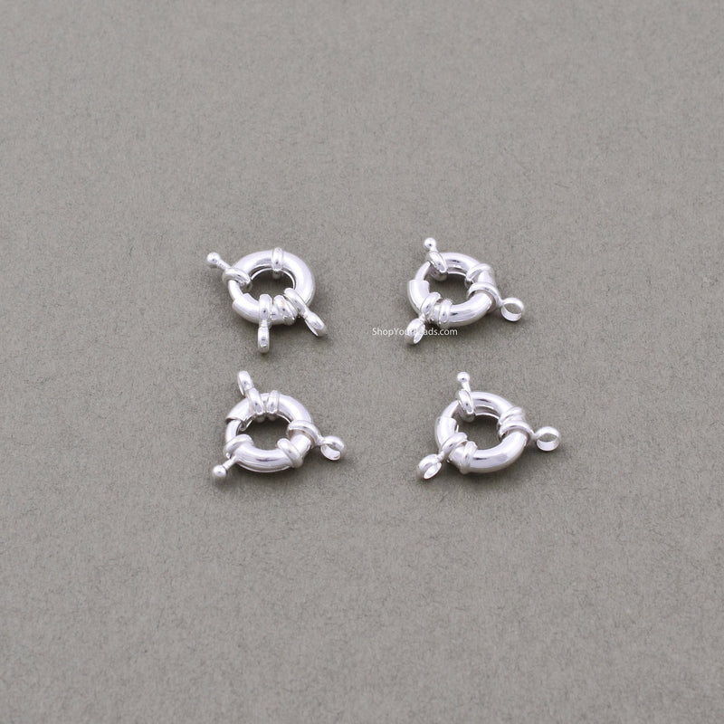 Silver Spring Round Clasp Lobster Clasp For Jewelry Makings 