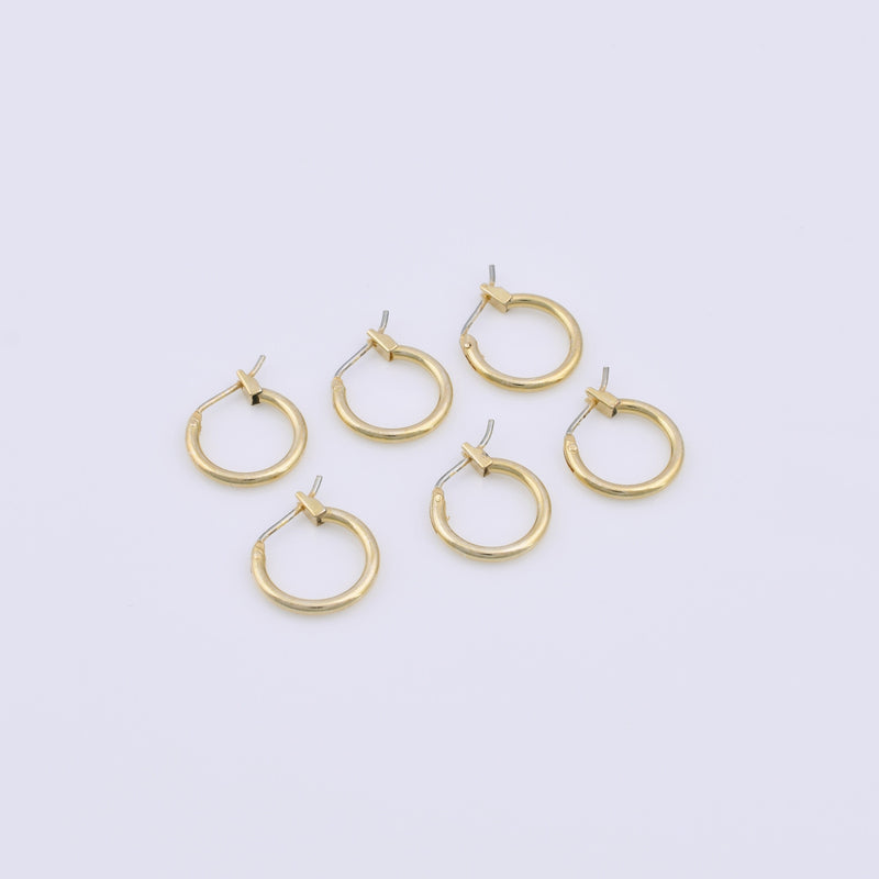 Gold Ear Hoops Components For Earring Makings
