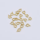 Gold Spring Round Lobster Clasp For Jewelry Closures 