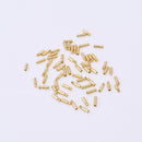 Gold Cord End Caps For Jewelry Makings