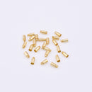 Gold Cord End Caps For Jewelry Makings